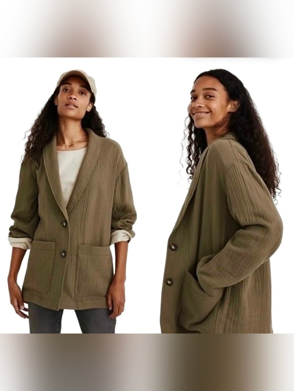 Madewell Dorset Lightspun Blazer Womens Size XXL